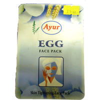 2 Pack Ayur Egg Face Pack Powder Skin Tightening Removes Dead Skin - 100 Gm