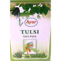 2 Pack Ayur Tulsi Face Pack Powder Anti Bacterial Cleanser - 100 g