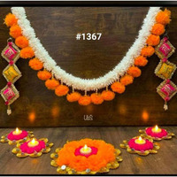 Diwali Decor,Shubh Laabh,Flower Hanging