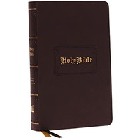 KJV, Personal Size Large Print Reference Bible, Vintage Series, Brown Leathersof [Leather / fine bindi]