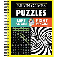 Brain Games? Puzzles - Left Brain Right Brain [Spiral-bound]