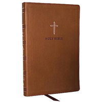 KJV Holy Bible: Ultra Thinline, Brown Leathersoft, Red Letter, Comfort Print: Ki [Leather / fine bindi]