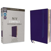 NIV, Reference Bible, Compact, Leathersoft, Blue, Red Letter, Comfort Print [Leather / fine bindi]