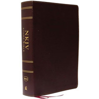 NKJV Study Bible, Bonded Leather, Burgundy, Full-Color, Comfort Print: The Compl [Leather / fine bindi]