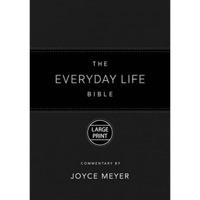 The Everyday Life Bible Large Print Black LeatherLuxe®: The Power of God [Leather / fine bindi]