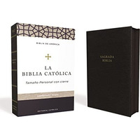 Biblia Cat?lica, Tama?o personal, Leathersoft, Negra, Con cierre [Leather / fine bindi]