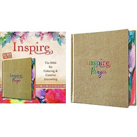 Inspire PRAYER Bible NLT (Hardcover LeatherLike, Metallic Champagne Gold): The B [Hardcover]