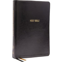 KJV, Foundation Study Bible, Large Print, Leathersoft, Black, Red Letter, Comfor [Leather / fine bindi]