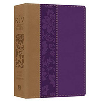 KJV Study Bible - Large Print [Violet Floret] [Paperback]