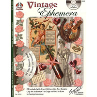 Vintage Ephemera with CD: Full Color Electronic Images For Windows & Macinto [Paperback]