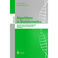 Algorithms in Bioinformatics: Third International Workshop, WABI 2003, Budapest, [Paperback]