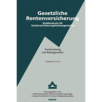 Anerkennung von Beitragszeiten [Paperback]