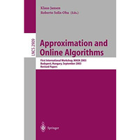 Approximation and Online Algorithms: First International Workshop, WAOA 2003, Bu [Paperback]