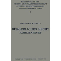 B?rgerliches Recht Familienrecht [Paperback]