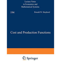 Cost and Production Functions [Paperback]