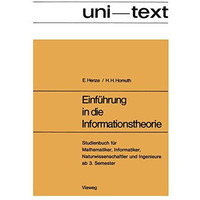 Einf?hrung in die Informationstheorie: Studienbuch f?r Mathematiker, Informatike [Paperback]