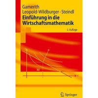 Einf?hrung in die Wirtschaftsmathematik [Paperback]