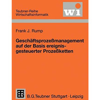 Gesch?ftsproze?management auf der Basis ereignisgesteuerter Proze?ketten: Formal [Paperback]