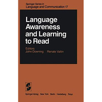 Language Awareness and Learning to Read [Paperback]