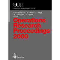 Operations Research Proceedings: Selected Papers of the Symposium on Operations  [Paperback]