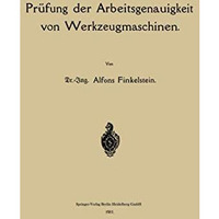 Pr?fung der Arbeitsgenauigkeit von Werkzeugmaschinen [Paperback]