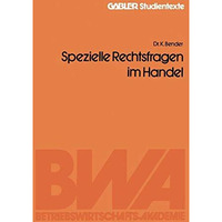 Spezielle Rechtsfragen im Handel [Paperback]