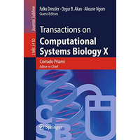 Transactions on Computational Systems Biology X [Paperback]