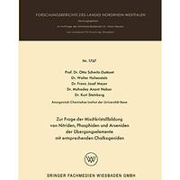 Zur Frage der Mischkristallbildung von Nitriden, Phosphiden und Arseniden der ?b [Paperback]