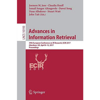 Advances in Information Retrieval: 39th European Conference on IR Research, ECIR [Paperback]