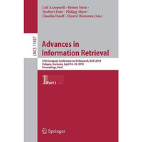 Advances in Information Retrieval: 41st European Conference on IR Research, ECIR [Paperback]