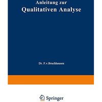 Anleitung zur Qualitativen Analyse [Paperback]