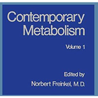 Contemporary Metabolism: Volume 1 [Paperback]