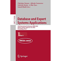 Database and Expert Systems Applications: 33rd International Conference, DEXA 20 [Paperback]