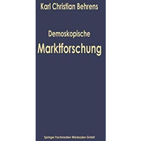 Demoskopische Marktforschung [Paperback]