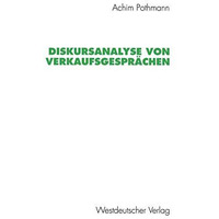 Diskursanalyse von Verkaufsgespr?chen [Paperback]