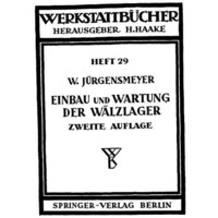 Einbau und Wartung der W?lzlager [Paperback]