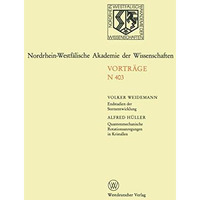 Endstadien der Sternentwicklung. Quantenmechanische Rotationsanregungen in Krist [Paperback]