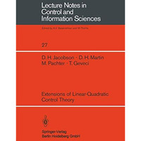 Extensions of Linear-Quadratic Control Theory [Paperback]