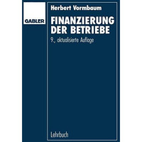 Finanzierung der Betriebe [Paperback]