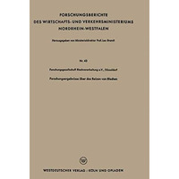 Forschungsergebnisse ?ber das Beizen von Blechen [Paperback]