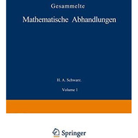 Gesammelte Mathematische Abhandlungen: Erster Band [Paperback]