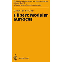 Hilbert Modular Surfaces [Hardcover]