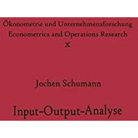 Input-Output-Analyse [Paperback]