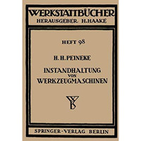 Instandhaltung von Werkzeugmaschinen [Paperback]