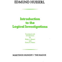 Introduction to the Logical Investigations: A Draft of a Preface to the Logical  [Paperback]