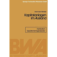 Kapitalanlagen im Ausland [Paperback]