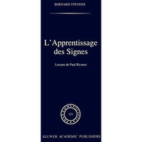 L'apprentissage des signes: Lecture de Paul Ricoeur [Hardcover]