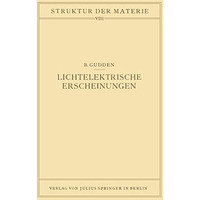 Lichtelektrische Erscheinungen: Band 8 [Paperback]