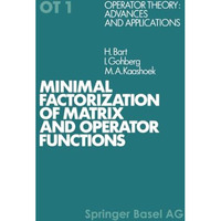 Minimal Factorization of Matrix and Operator Functions [Paperback]