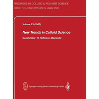 New Trends in Colloid Science [Paperback]